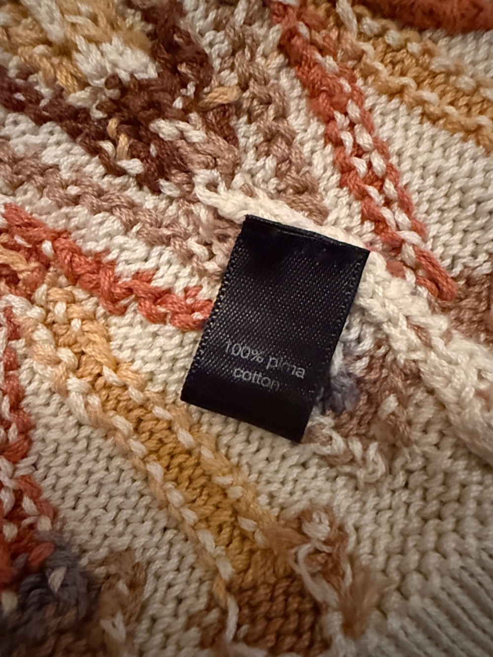 Peruvian Connection 100% Pima Cotton Knit Cardigan - Picture 5 of 5